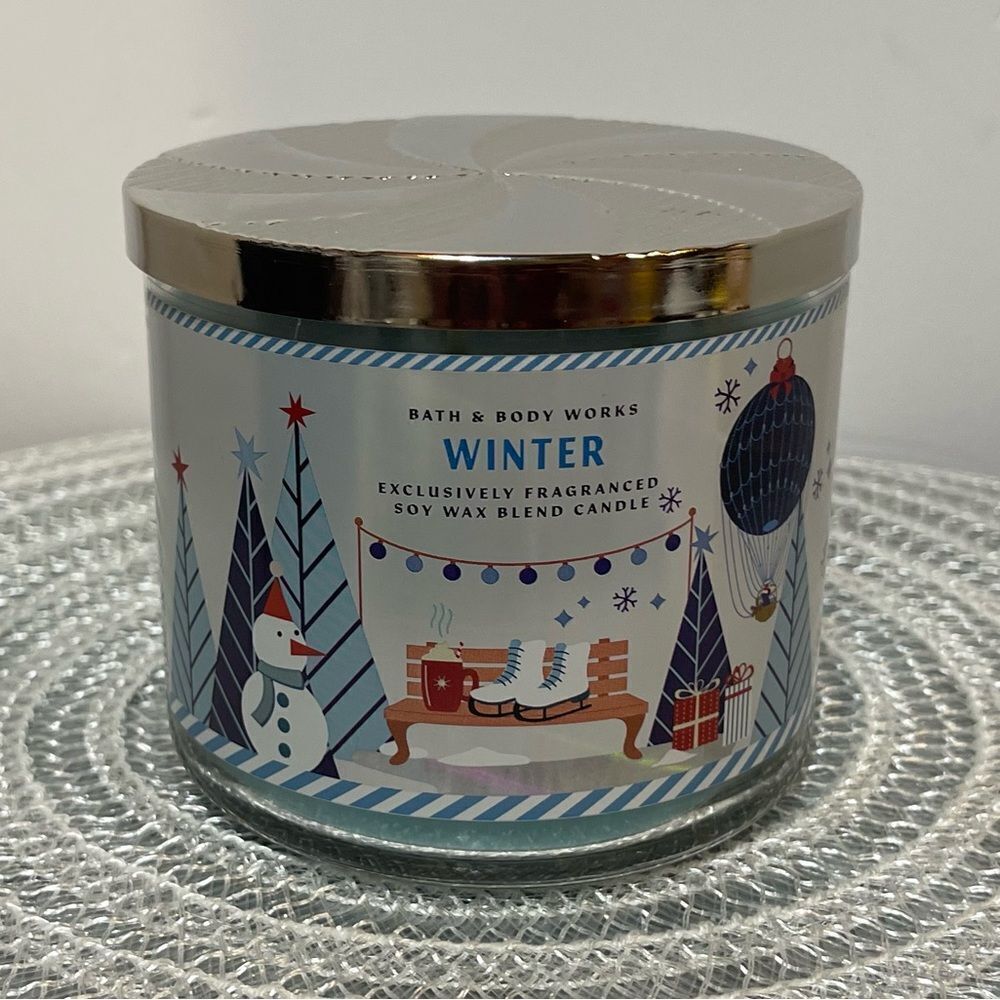 BBW Winter 3 Wick Scented Candle NWT